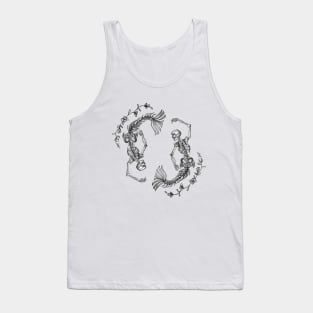 Double Mermaid Skeleton Tank Top